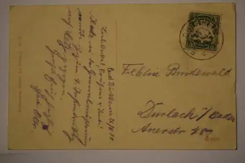 Ak Bad Dürkheim, Klosterruine Limburg mit Grethen, um 1910  gelaufen