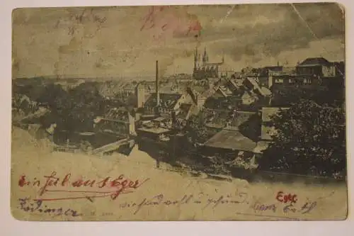 Ak Eger,  um 1898 gelaufen