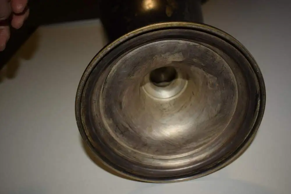 Riesige Amphore, Vase, versilbert mit freier Kartusche, 63cm hoch um 1900 6