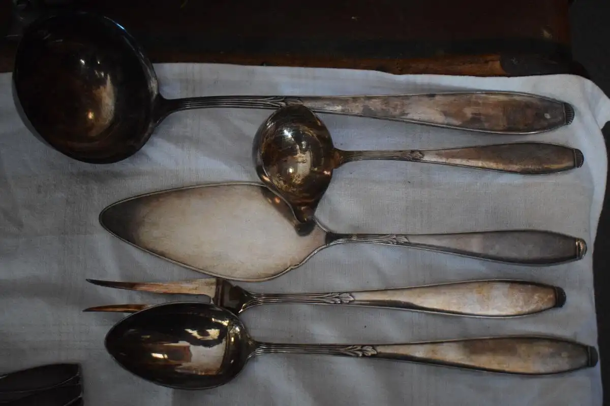 Besteck WMF 59 Teile,  90 Auflage, kleines Besteck, Frühstücksbesteck 5