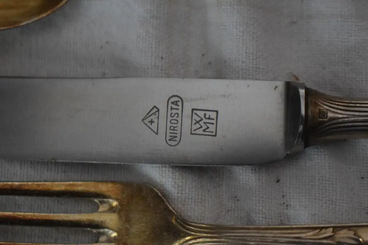 Besteck WMF 59 Teile,  90 Auflage, kleines Besteck, Frühstücksbesteck 7