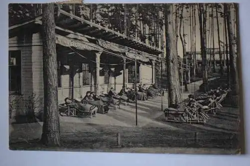 Ak Heilstätte Vogelsang, Liegehallen im Walde,  1923 gelaufen