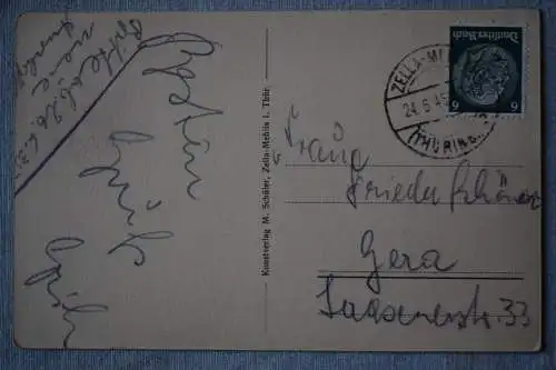 Ak Zella-Mehlis i. Thür.,  1945 gelaufen