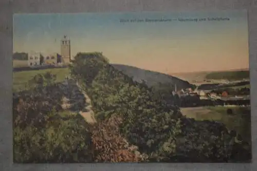 Ak Blick auf den Bismarckturm - Naumburg und Schulpforta,  1916 gelaufen