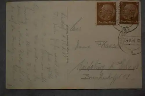 Ak Ostseebad Niendorf, 1937 gelaufen