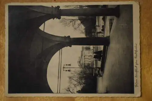 Ak Posen, Durchblick zum Stadttheater, 1943 gelaufen