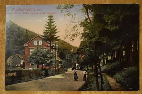 Friedrichroda i. Thür., Der Grund , Blick nach dem Herzogsweg,  1912 nicht gel.