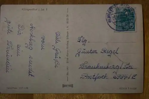 Klingenthal i. Sa., Jugendherberge Aschberg, 1959 gelaufen