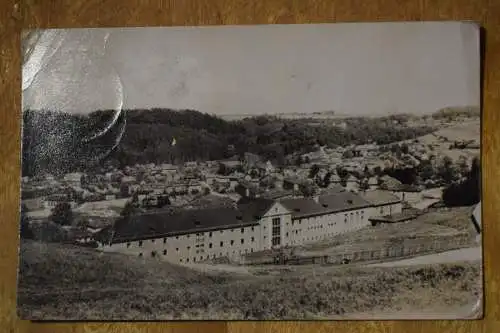 Berga a. d. Elster, Im Vordergrund Nachtsanatorium der SVK Wismut, 1962 gelaufen