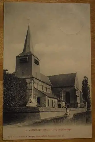 Ak Guiscard (oise) - L`Eglise Exterieur,  1915 gelaufen