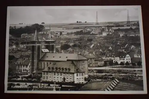 AK Kaiserslautern, Blick auf Gelöbniskirche, echt Foto, nicht gelaufen