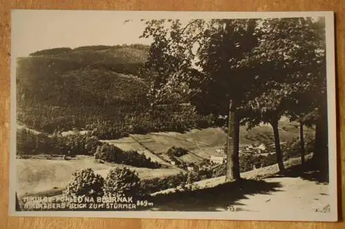 AK Mikulov - Pohled na  Bournak, Niklasberg Blick zum Stürmer, um 1900 nicht gel