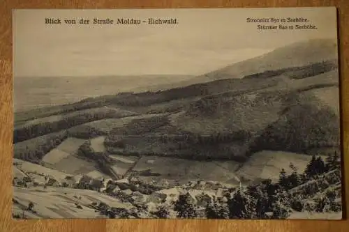 AK Blick von der Straße Moldau - Eichwald, um 1900 nicht gelaufen