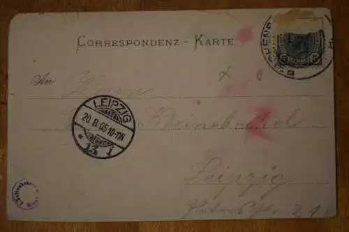 AK Reichenberg, 1905 gelaufen