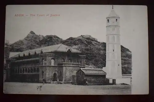 Ak Aden, The Court of Justice, um 1910 nicht gelaufen