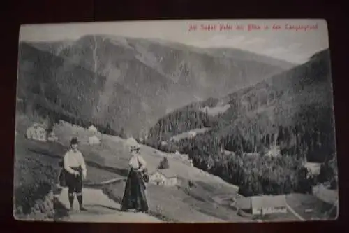 Ak Alt Sankt Peter mit Blick in den Langengrund, um 1910  gelaufen