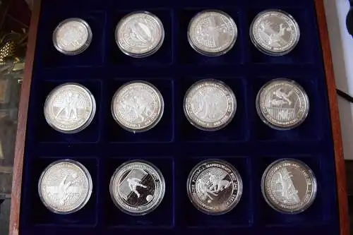 12x 1. Gesamtdeutsche Fußballmannschaft, EM 1992, Silber, Sporthilfe, PP,