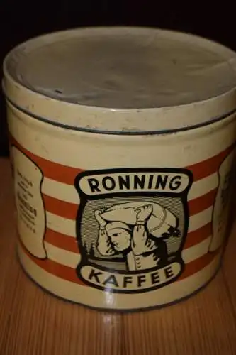 Große Blechdose Ronning Kaffee, Inbegriff feinsten Bremer Kaffees