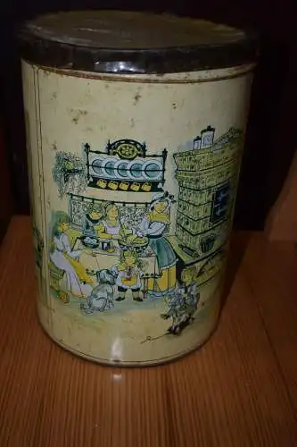 Große Blechdose Family 1900, Made in W-Germany