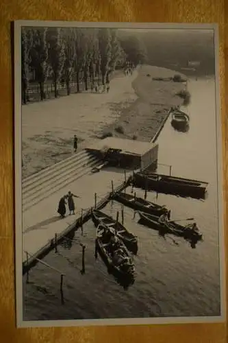 Ak Halle / Saale, Promenadenweg am Rive-Ufer entlang der Saale