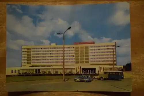 Ak Halle / Saale, Interhotel Stadt Halle, Rückansicht mit Sonnenterrasse, 1969