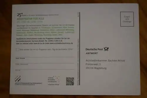 Ak Halle / Saale, Architektur für alle, 2016, Unibibliothek, nicht gelaufen