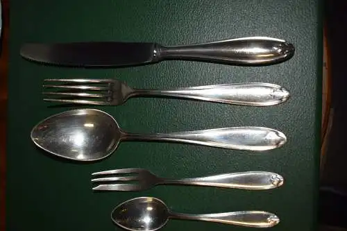  40 Teile Besteck 100-er Auflage, WMF Patent, versilbert, 6 Personen + 10 Teile