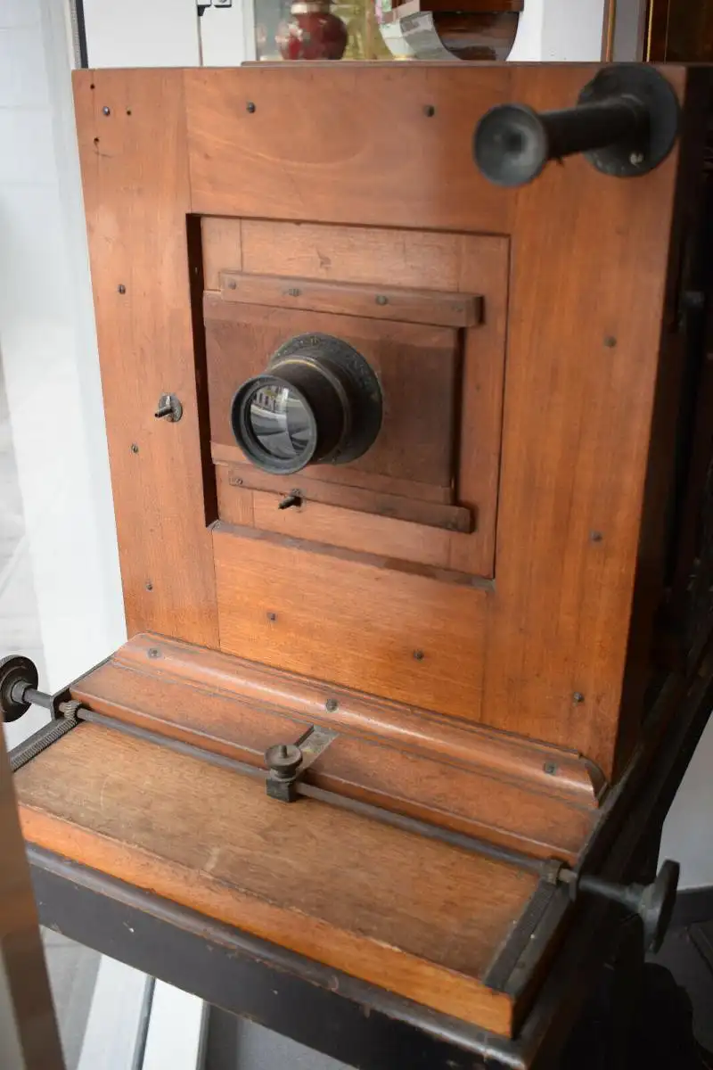 Studiokamera Atelierkamera, Kamera, Plattenkamera mit Stativ, Photo, Foto 1