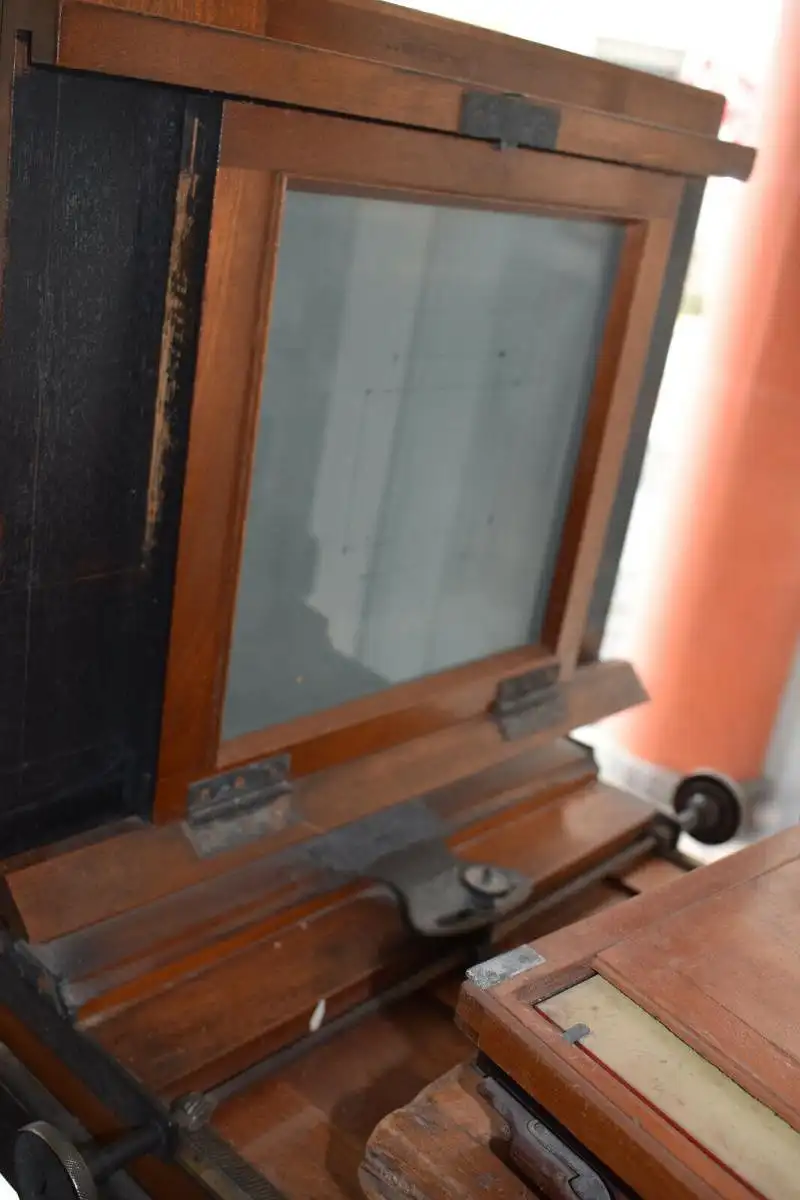 Studiokamera Atelierkamera, Kamera, Plattenkamera mit Stativ, Photo, Foto 2