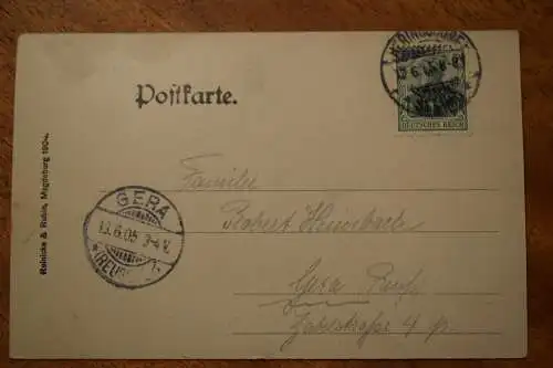 Ak Heringsdorf, Abfahrt des Dampfers Wörth v. d. Kaiser-Wilhelm-Bücke, 1905 gel.