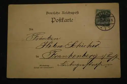 Ak Gruß aus Zittau, Total, Rathaus, Postamt, Weinau-Park, Oybin, 1897 gelaufen