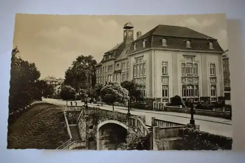 Ak Auerbach Vogtl. Oberschule, 1958 nicht gelaufen, Verlag Neubert K.-M.-Stadt