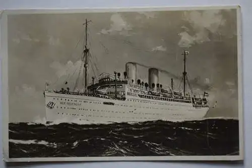 Ak Norddeutscher LLoyd, Bremen, Schiff Der Deutsche, 1935 gelaufen