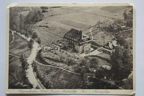 Ak Fliegeraufnahme, Hotel-Pension Marthashöhe, Hain i. Riesengeb., 1943 gelaufen