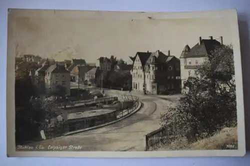 Ak Mühlau, Leipziger Straße, 1959 gelaufen, Handfoto