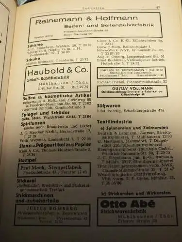 Mühlhausen Thür.,  Behördenführer u. Wirtschaftshandbuch, 122 Seiten mit Werbung