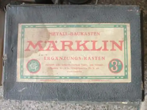 Märklin Ergänzungskasten, Metallbaukasten,