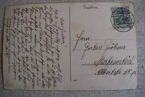 Ak Oberhof, Silbergraben 1914 gelaufen