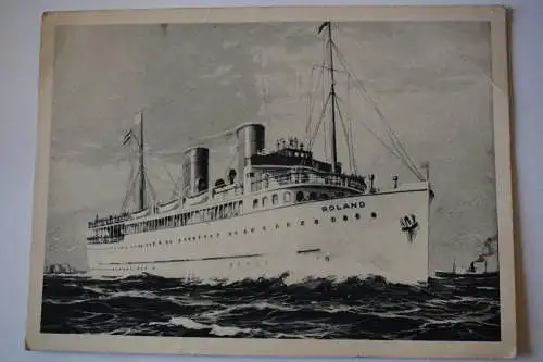 Ak Roland Norddeutscher Lloyd Bremen, nicht gelaufen, verkehrt zw. Bremerhaven, 