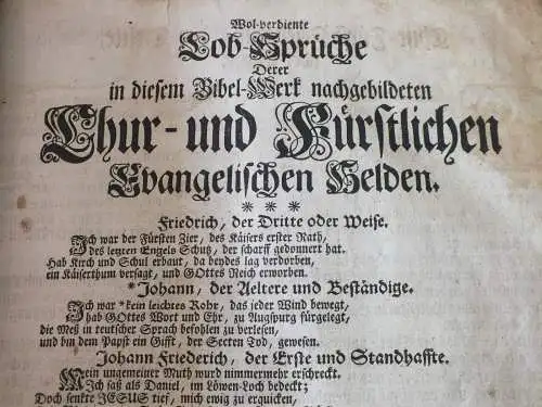 Große Bibel von 1767, Biblia, Johann Michael Dillherr, Nürnberg, 1182 Seiten