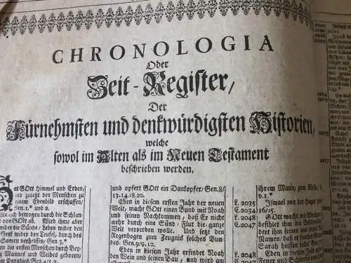 Große Bibel von 1767, Biblia, Johann Michael Dillherr, Nürnberg, 1182 Seiten