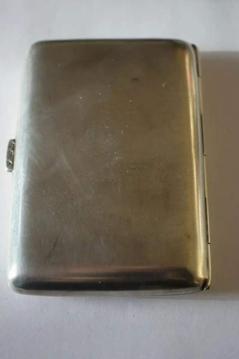 Alte Zigarettendose mit Initialien AG, 800 Silber , 72g 1
