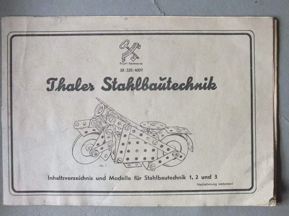 Thale, Metallbaukasten, 2 Etagen mit Anleitungsheft, Stahlbau Technik 1