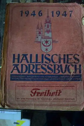 Halle, Hallisches Adressbuch 1946/47, Adreßbuch, 