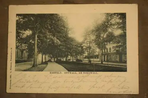 Ak Krefeld, Ostwall, Am Nordwall, 1901 gelaufen