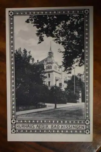 Ak Bad Kissingen, Kurhaus Aegir, 1919 gelaufen