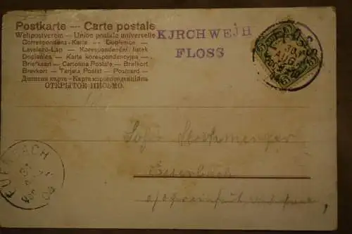 Ak Kirchweih Floss, 1904 gelaufen