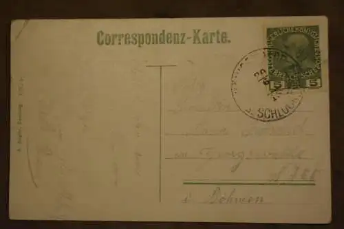 Ak Gruss aus dem Schweizer Haus bei Schluckenau i. B., Bes. E. Leeder, 1915