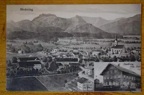 AK Riedering, Handlung Seb. Perr, um  1900 nicht gelaufen