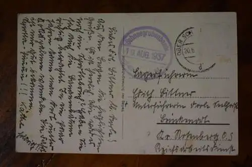 AK Riesengebirge, Schneegrubenbaude , 1937 gelaufen